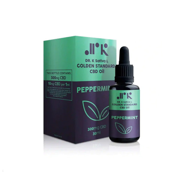 Dr K CBD Peppermint Golden Standard 1000mg CBD Oil - 30ml