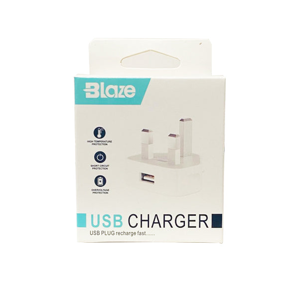 Blaze iPhone USB Wall Plug Charger - Boxed