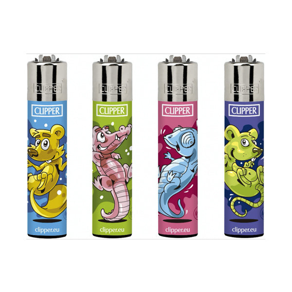 40 Clipper Refillable Printed Design Classic Lighters