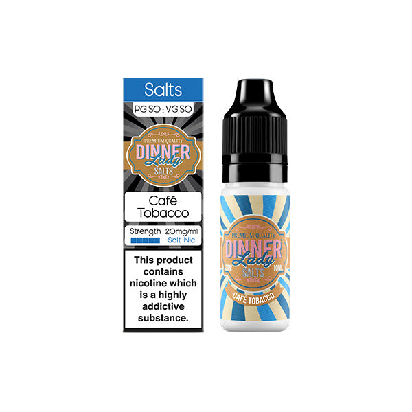 20mg Dinner Lady Tobacco Salts 10ml Nic Salts (50VG/50PG)