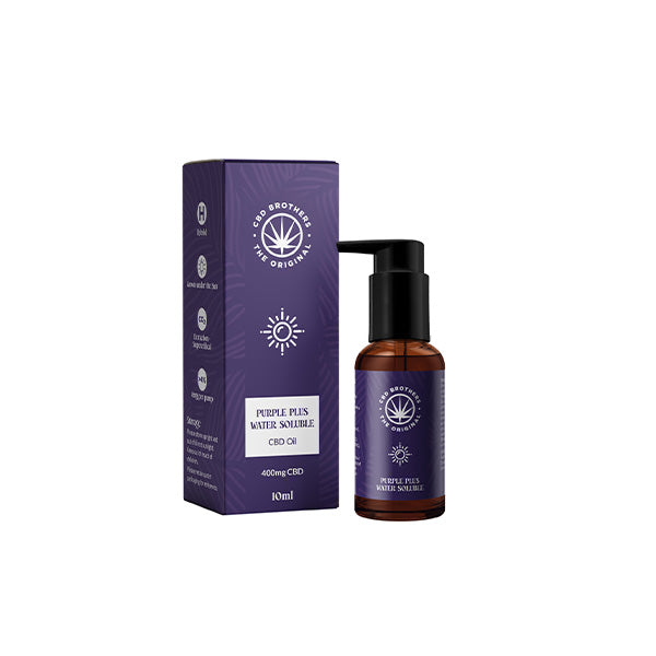 CBD Brothers Purple Plus 400mg Water Soluble CBD Oil - 10ml