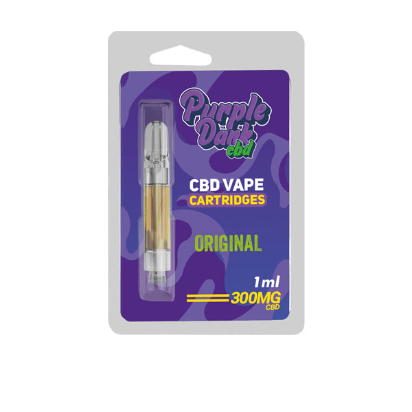 Purple Dabz CBD Vape Cartridges 300 & 600 MG - Original (BUY 1 GET 1 FREE)