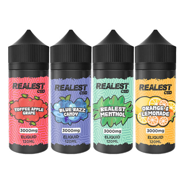 Realest CBD 3000mg Broad Spectrum CBD E-Liquid 100ml (BUY 1 GET 1 FREE)