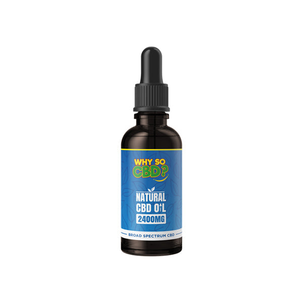 Why So CBD? 2400mg Broad Spectrum CBD Natural Oil - 50ml