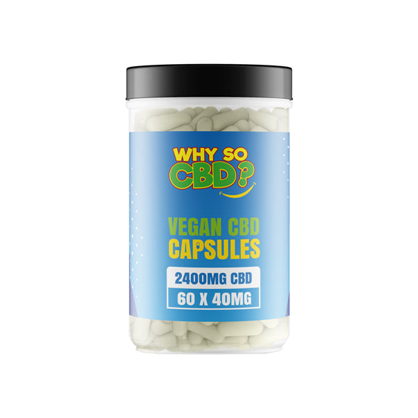 Why So CBD? 2400mg CBD Vegan Capsules - 60 Caps