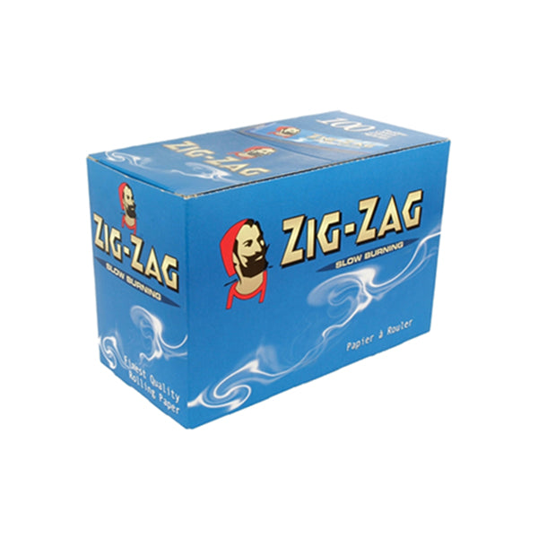 100 Zig-Zag Blue Regular Size Rolling Papers