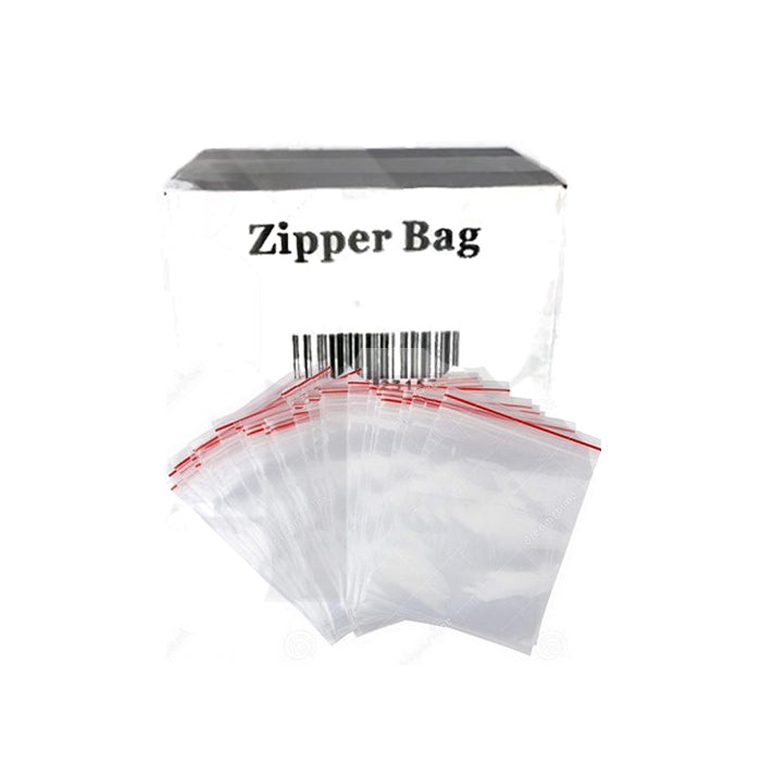 Zipper Branded 80mm x 120mm Clear Baggies